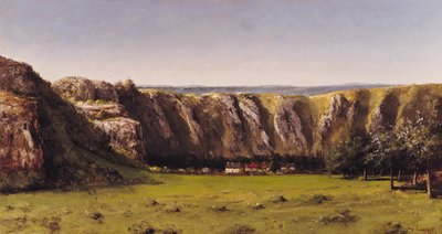 Rocky Landscape near Flagey by Gustave Courbet